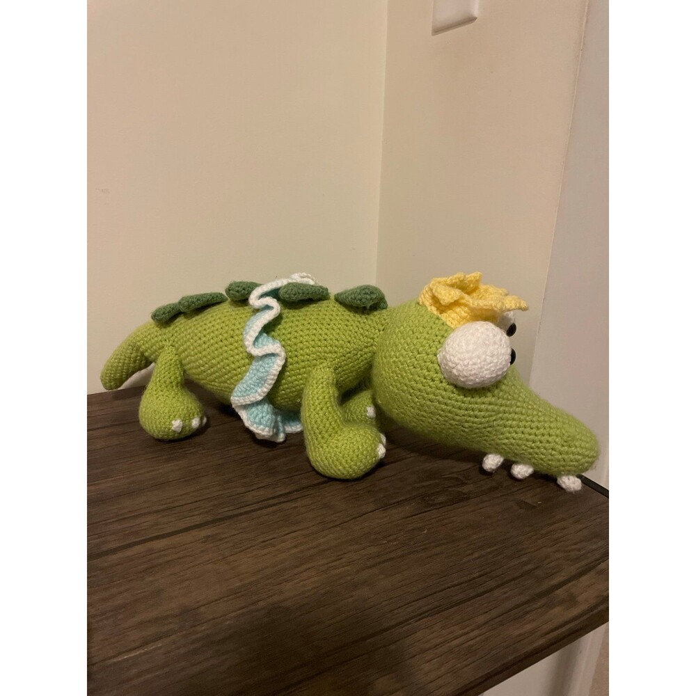 Handmade Crochet  Amigurumi Alligator‎